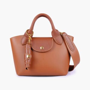 Hala's Horse Brown Mini Top-Handle Tote Bag