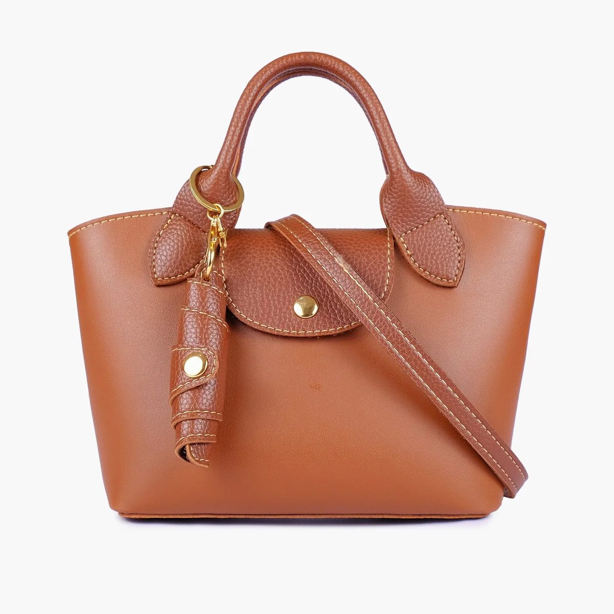 Hala's Horse Brown Mini Top-Handle Tote Bag - Image 2