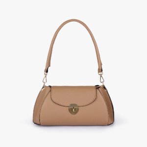 Hala's Coffee Pebble Baguette Bag